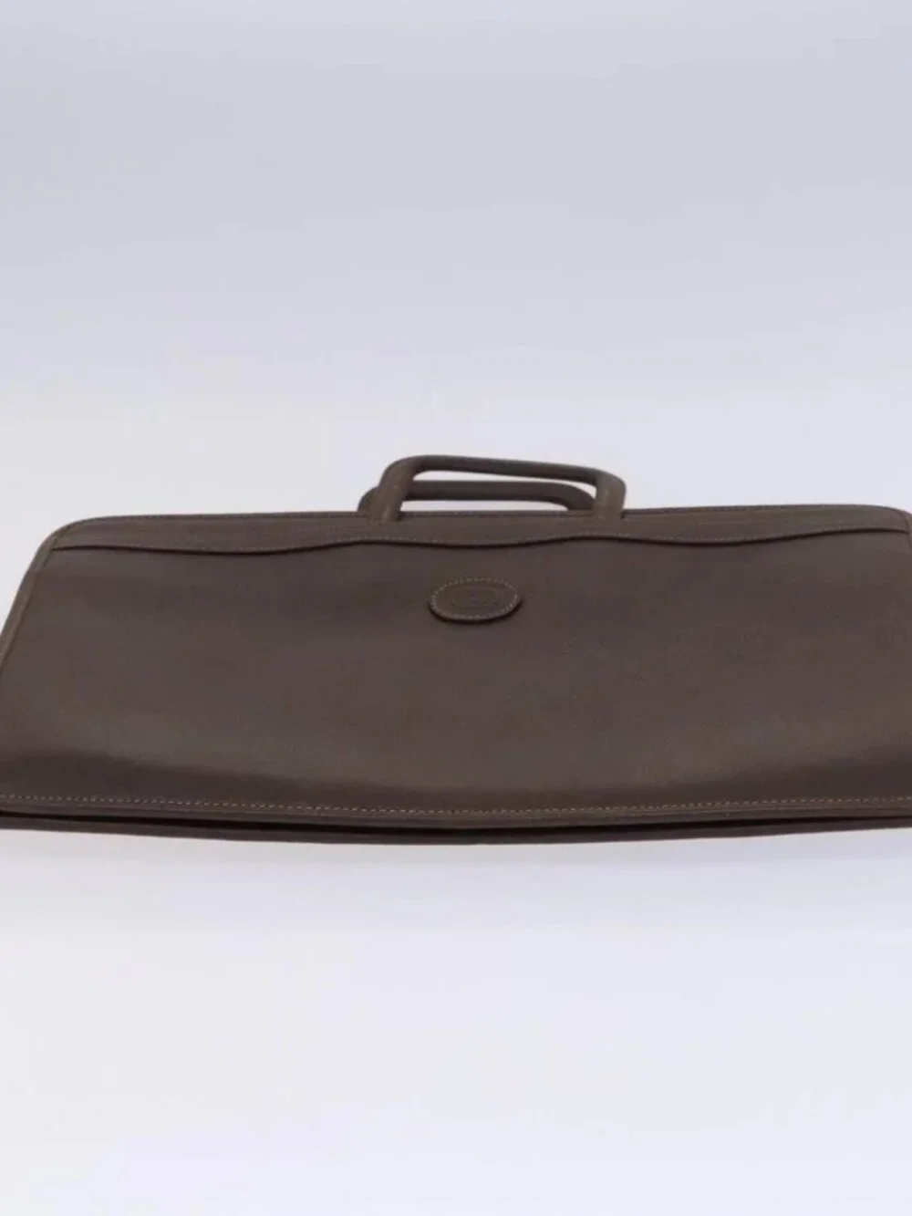 GUCCI Business Bag Leather 2way Brown Auth ep8518